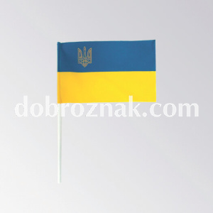 Прапорець на порожній трубочці, габардин, 4+4