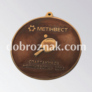 Колір - бронза, латунь, d 80 мм, двостороннє травлення