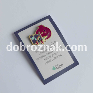 Травлення, позолота Добрознак, паперова візитка
