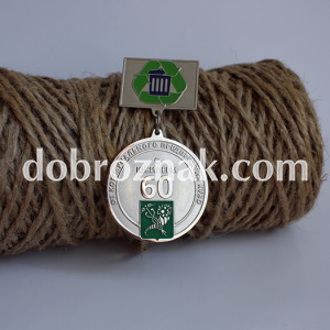 Виготовлення медалі методом травлення, гальванічне покриття - нікель Dobroznak