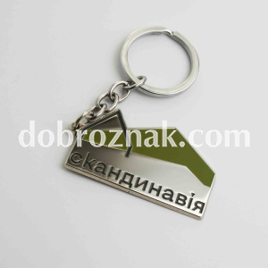 Виготовлення брелоків на замовлення методом травлення: нікель, стандартна фурнітура