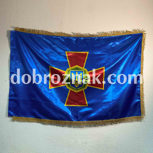 Прапор НГУ,  атласний з бахромою