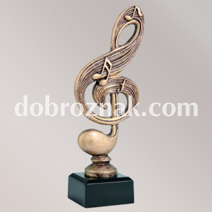 Статуетка скрипковий ключ, h 22,5 см