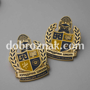 Метал Добрознак - латунь, позолота, кольорові емалі, полімер